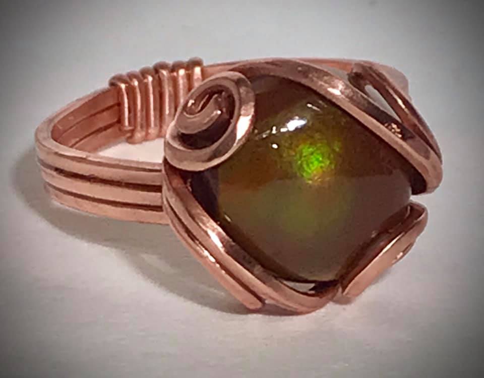 Gold Wire Wrap Ring by Southwest Indian Foundation